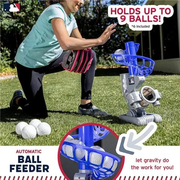 Sports MLB Kids Electronic Baseball Pitching Machine - Automatic Youth Pitching